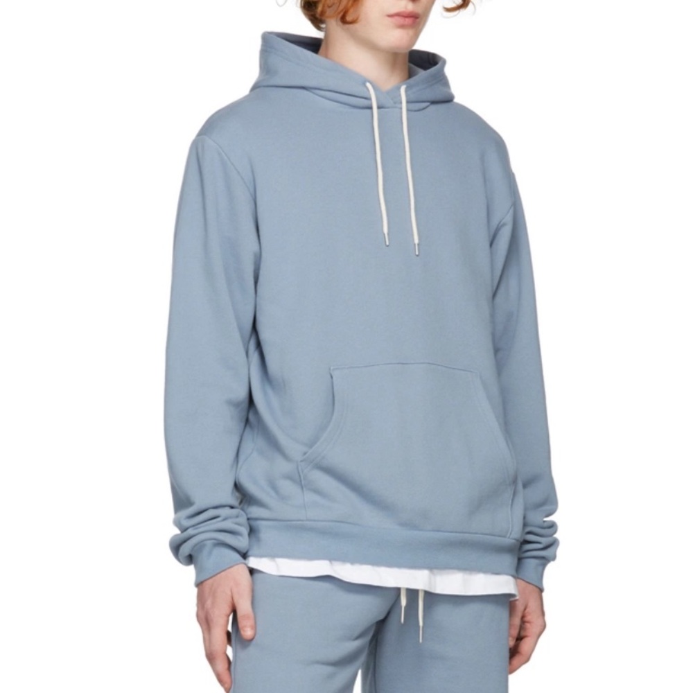 John Elliott Beach Hoodie In Hue Arctic Sz‎ XL